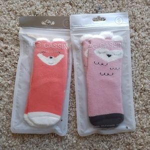 Oleg Cassini Owl and Fox Baby Socks